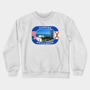 Florida, Hollywood City, USA Crewneck Sweatshirt